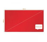 Nobo Impression Pro Panoramic Format Felt Board 1880x1060 Mm Red Kids