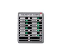 Nobo In/Out Board 20 Names Sliding Indicator Wall Hanging Office Organisation