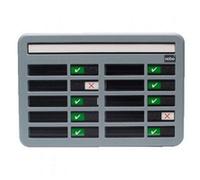 Nobo In/Out Board with 10 Name Capacity Grey (340x230 mm)