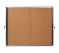 Nobo Internal Glazed Case 15xA4 Cork Sliding Door 1902607