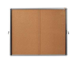 Nobo Internal Glazed Case Cork with Sliding Door (15 x A4 Sheet Capacity)