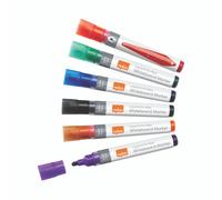 6 x Nobo Liquid Ink Whiteboard Marker Drywipe Colours Bullet Tip 3mm Free 24hDel
