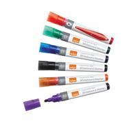 6 x Nobo Liquid Ink Whiteboard Marker Drywipe Colours Bullet Tip 3mm Free 24hDel
