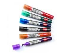 Nobo Liquid Ink Drywipe Markers Assorted (6)