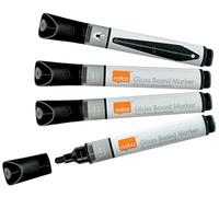 Nobo GLASS WHITEBOARD MARKERS BLACK 4