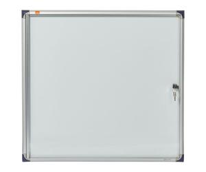 Nobo Lockable Whiteboard Display Case Slimline Noticeboard Home Office 6xA4