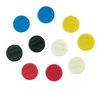 Nobo Magnet Markers Round Diameter 20mm Assorted [Pack 10] - 1901016