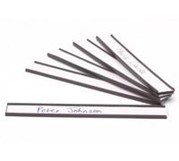 Nobo Magnetic Name Holder, Pack Of 10, 150 X 20 mm, Grey, 1901096