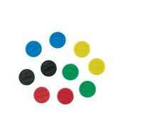 Nobo Magnetic Whiteboard Magnets 10 Pack 24MM Coloured Magnets Assorted