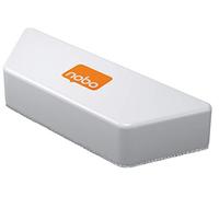 Microfibre Magnetic Whiteboard Eraser, Includes 1 x Washable Microfibre Pad, White, 1915324