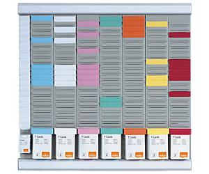 Nobo Midi T Card System Board Wall Mounted 48 (W) x 48 (H) cm Metal Silver