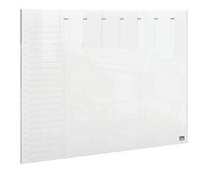 Nobo Mini Desktop or Wall Mountable Weekly Planner 1915614 Acrylic Frameless Transparent 29.7 x 21 cm