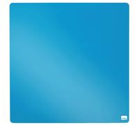 Nobo Mini Magnetic Whiteboard Coloured Tile, Frameless, Dry Wipe, Easy Clean, Wall Mountable, Home/Office, 360 x 360 mm, Blue, 1903873