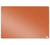 Nobo Mini Magnetic Whiteboard Coloured Tile, Frameless, Dry Wipe, Easy Clean, Wall Mountable, Home/Office, 360 x 360 mm, Orange, 1915622