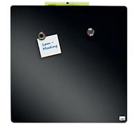 Nobo Mini Wall Mountable Magnetic Whiteboard Tile 1903774 Lacquered Steel Frameless 360 mm x 360 mm Black