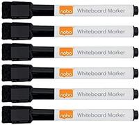 Rexel Magnetic Dry-Erase Markers Black (6)