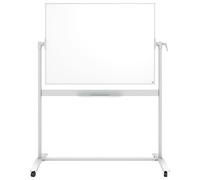 Nobo Mobile Enamel Whiteboard Magnetic Dry Wipe Self Standing Office 900x1200mm