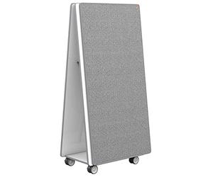 Nobo Mobile Whiteboard & Notice Board Collaboration System, 1800 x 900 mm, Mobile Base, 2 x Magnetic Steel Whiteboards, 2 x Whiteboards/Notice Boards & Accessories, Move & Meet System, 1915569