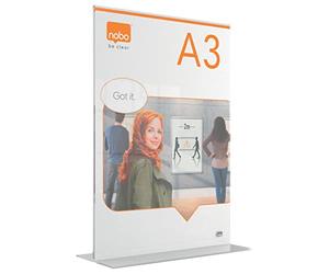 Nobo N:Signage PremiumPlus Acrylic Desk A3