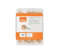 Nobo Noticeboard Wooden Push Pin (Pack of 40) 1915709