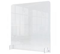Nobo Plexiglass Acrylic 1 m Counter Divider, Partition Barrier, 700 x 850 mm, Clear, 1915489