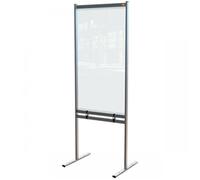 Nobo Premium Plus Clear PVC Free Standing Protective Divider Screen 700X2000mm