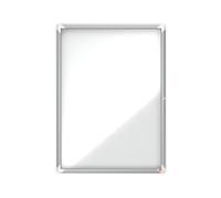 Nobo Outdoor Magnetic Lockable Notice Board 9 x A4, Premium Plus, White, 1902580