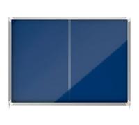 Lockable Felt Notice Board W/ Unobtrusive Integrated Lock 1355x970mm Black