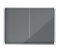 Nobo Premium Plus 18xa4 Sheets Interior Display Case Felt Surface With Sliding Door Clear