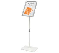 Nobo Premium Plus A3 Display Stand, Height-Adjustable & Rotating | Snap-frame for quick poster changes, 780-1300mm, anti-glare PP cover, reception, events, shops, exhibitions