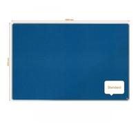 Nobo Premium Plus Felt Notice Board 1800x1200mm - Blue |Pin Board for Wall, Office Noticeboard, Display Board, Felt Memo Board, Vision Board, Mood Board, EU Ecolabel Certified