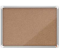 Nobo Premium Plus Cork Lockable Notice Board Hinged Door 8xA4