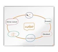 Nobo Premium Plus Steel Vitrified Board 1500x1200 Mm Clear