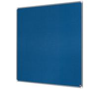 Nobo Premium Plus Felt Notice Board 1200x1200mm - Blue |Pin Board for Wall, Office Noticeboard, Display Board, Felt Memo Board, Vision Board, Mood Board, EU Ecolabel Certified