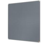 Nobo Premium Plus Felt Notice Board 1200x1200mm - Grey |Pin Board for Wall, Office Noticeboard, Display Board, Felt Memo Board, Vision Board, Mood Board, EU Ecolabel Certified
