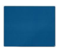Nobo Premium Plus Felt Notice Board 1500x1200mm - Blue |Pin Board for Wall, Office Noticeboard, Display Board, Felt Memo Board, Vision Board, Mood Board, EU Ecolabel Certified