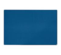 Nobo Felt Notice Board, 1800 x 1200 mm, Aluminium Trim, Corner Wall Mounting, Premium Plus, Blue, 1915192