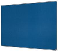 Nobo Premium Plus Felt Notice Board 1800x1200mm - Blue |Pin Board for Wall, Office Noticeboard, Display Board, Felt Memo Board, Vision Board, Mood Board, EU Ecolabel Certified