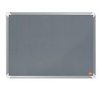 Nobo Premium Plus Felt Notice Board 600 x 450mm Grey 1915194