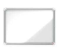 Nobo Lockable Magnetic Noticeboard Message Memo Board Home Office Metal 8xA4