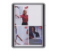 Nobo Premium Plus Magnetic Lockable Notice Board Hinged Door 8xA4