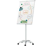 Nobo Premium Plus Mobile Steel Magnetic Whiteboard Flipchart Easel 70 x 100 cm White 1915702