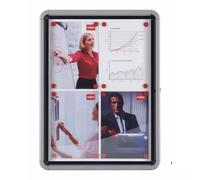 Nobo Premium Plus Outdoor Magnetic Lockable Notice Board 12xA4