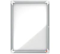 Nobo Premium Plus 4xa4 Sheets Exterior Display Case Magnetic White Background Clear