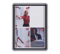 Nobo Outdoor Magnetic Lockable Notice Board 9 x A4, Premium Plus, White, 1902580