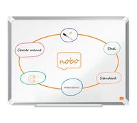Nobo Premium Plus Whiteboard Drywipe Steel Magnetic Board for Home School Office