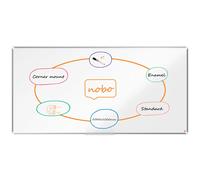 Nobo Premium Plus Steel Vitrified Board 2000x1000 Mm Clear