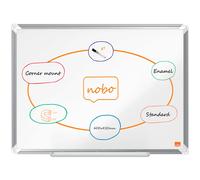 Nobo Premium Plus Steel Vitrified Board 600x450 Mm Clear