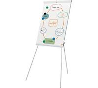 Nobo Premium Plus Tripod Steel Magnetic Whiteboard Flipchart Easel 70 x 100 cm White 1915701