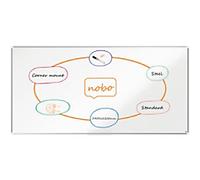Nobo Premium Plus Whiteboard Wall Mounted Magnetic Lacquered Steel 240 (W) x 120 (H) cm